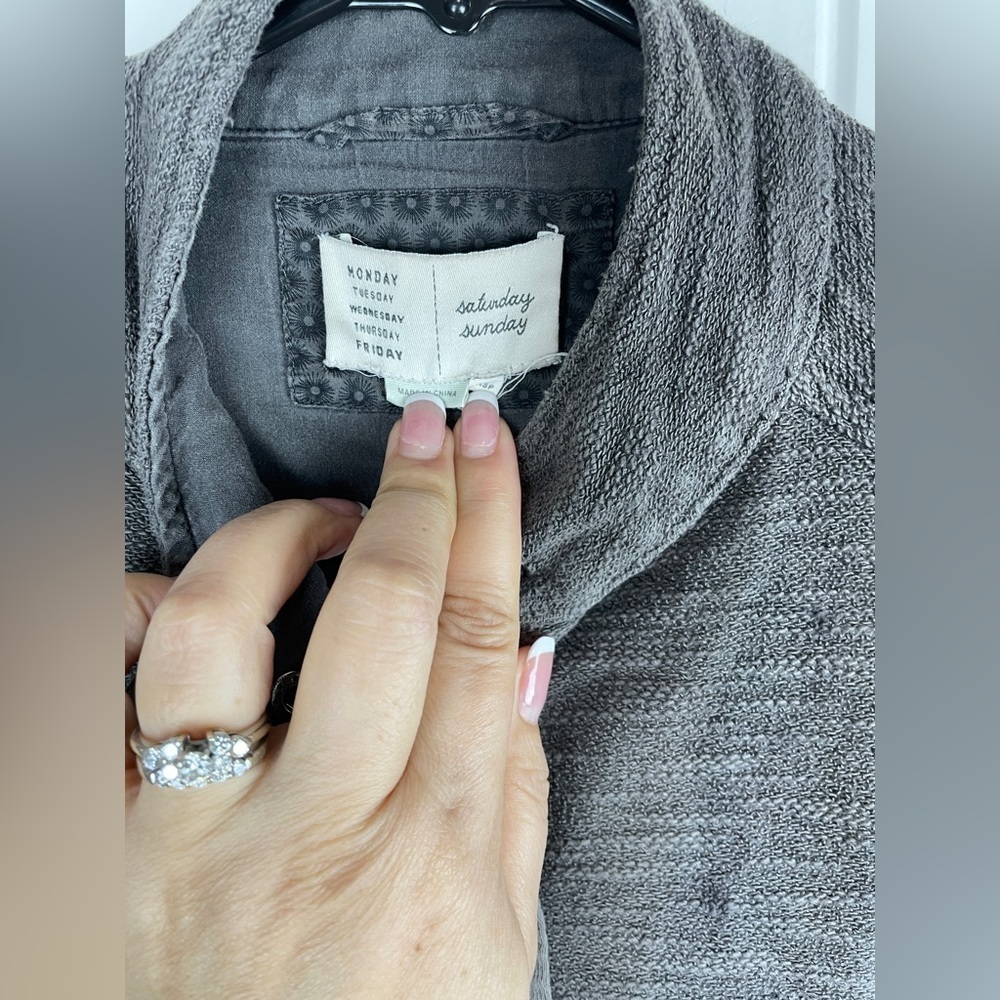 Anthropologie Gray Military Jacket - Picture 3 of 10